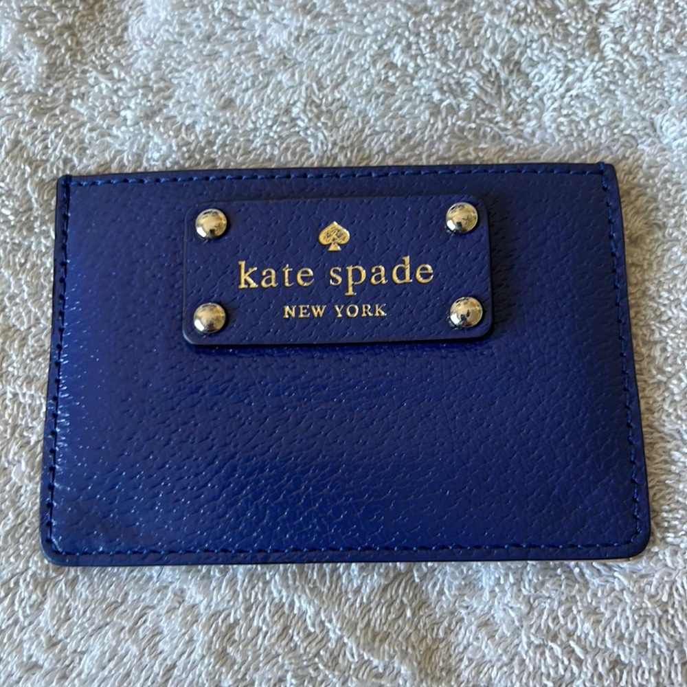 Blue Kate spade card holder